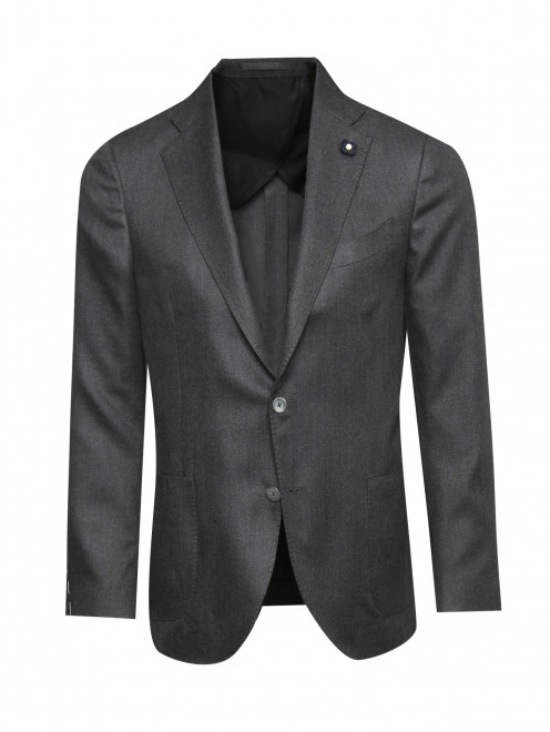 Пиджак из шерсти и кашемира с накладными карманами LARDINI - Общий вид