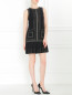 Платье-мини с накладными карманами и декоративной отделкой Andrew GN  –  Модель Общий вид