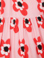 Платье из вискозы с узором Stella McCartney kids  –  Деталь