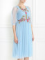 Полупрозрачное платье-миди декорированное вышивкой Antonio Marras  –  Модель Верх-Низ