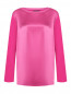 Блуза из вискозы с шелковой деталью Marina Rinaldi  –  Общий вид