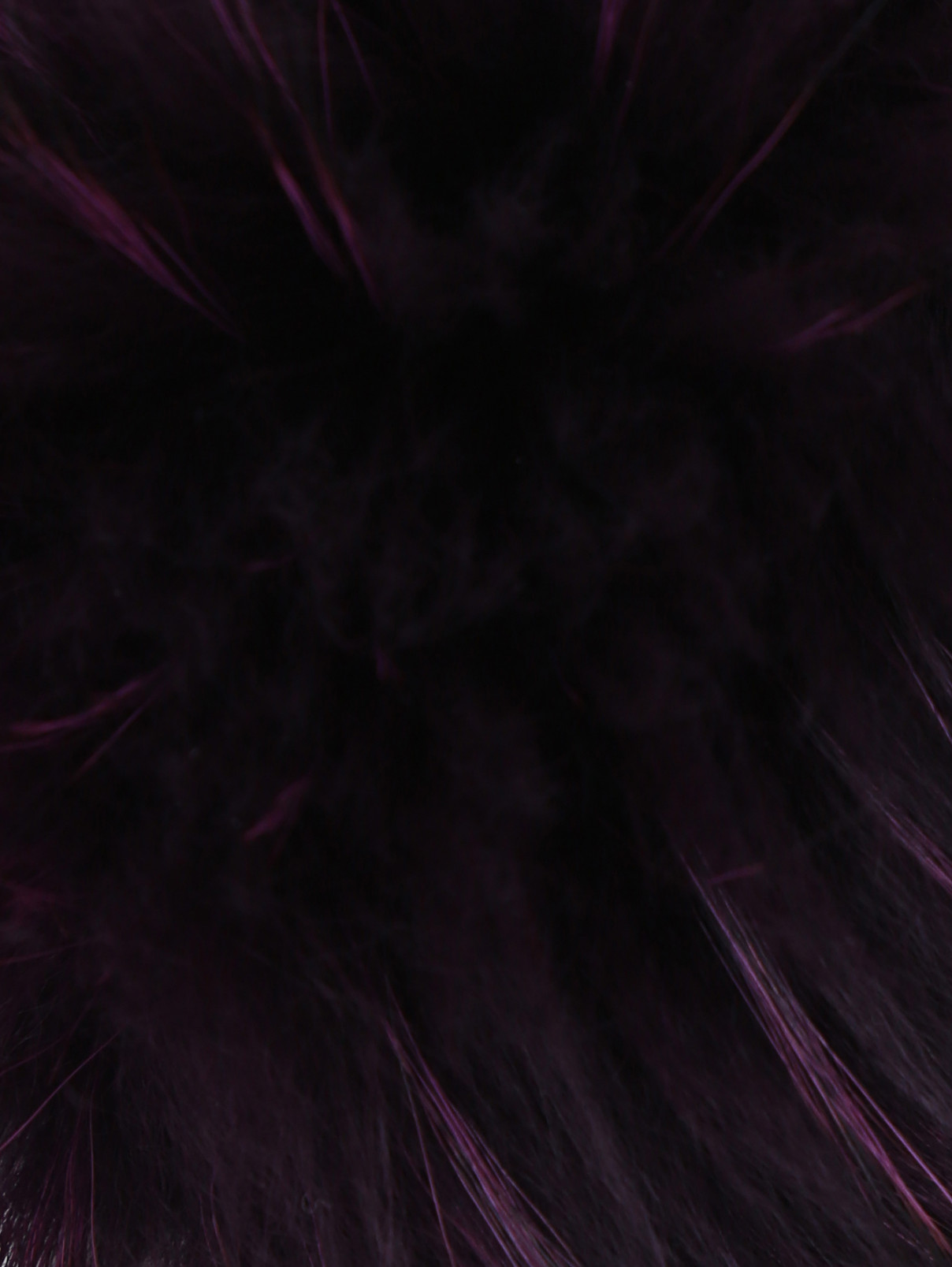 Брелок из меха лисы и меха енота Max Mara  –  Деталь1  – Цвет:  Фиолетовый