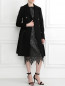Приталенное двубортное пальто из шерсти Moschino Couture  –  Модель Общий вид