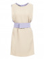 Платье-мини с поясом и боковыми карманами Emporio Armani  –  Общий вид