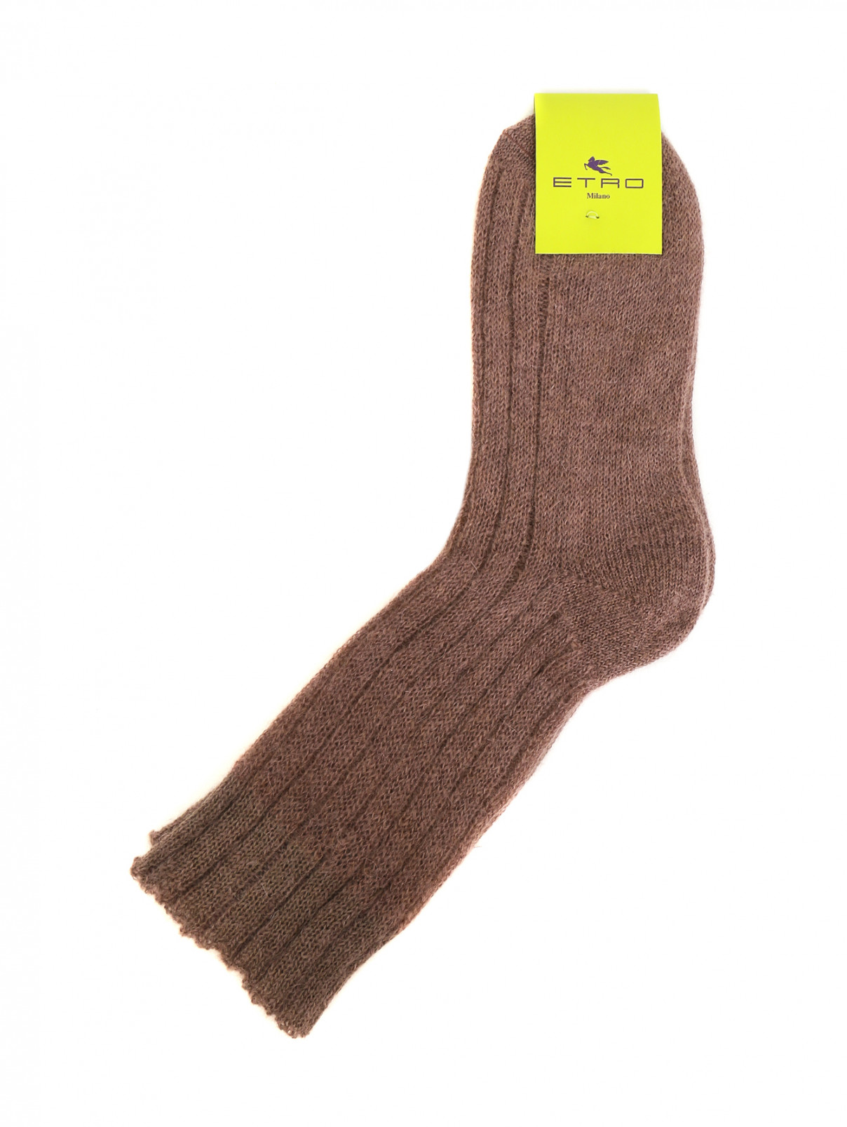 Носки из шерсти Etro  –  Общий вид  – Цвет:  Коричневый
