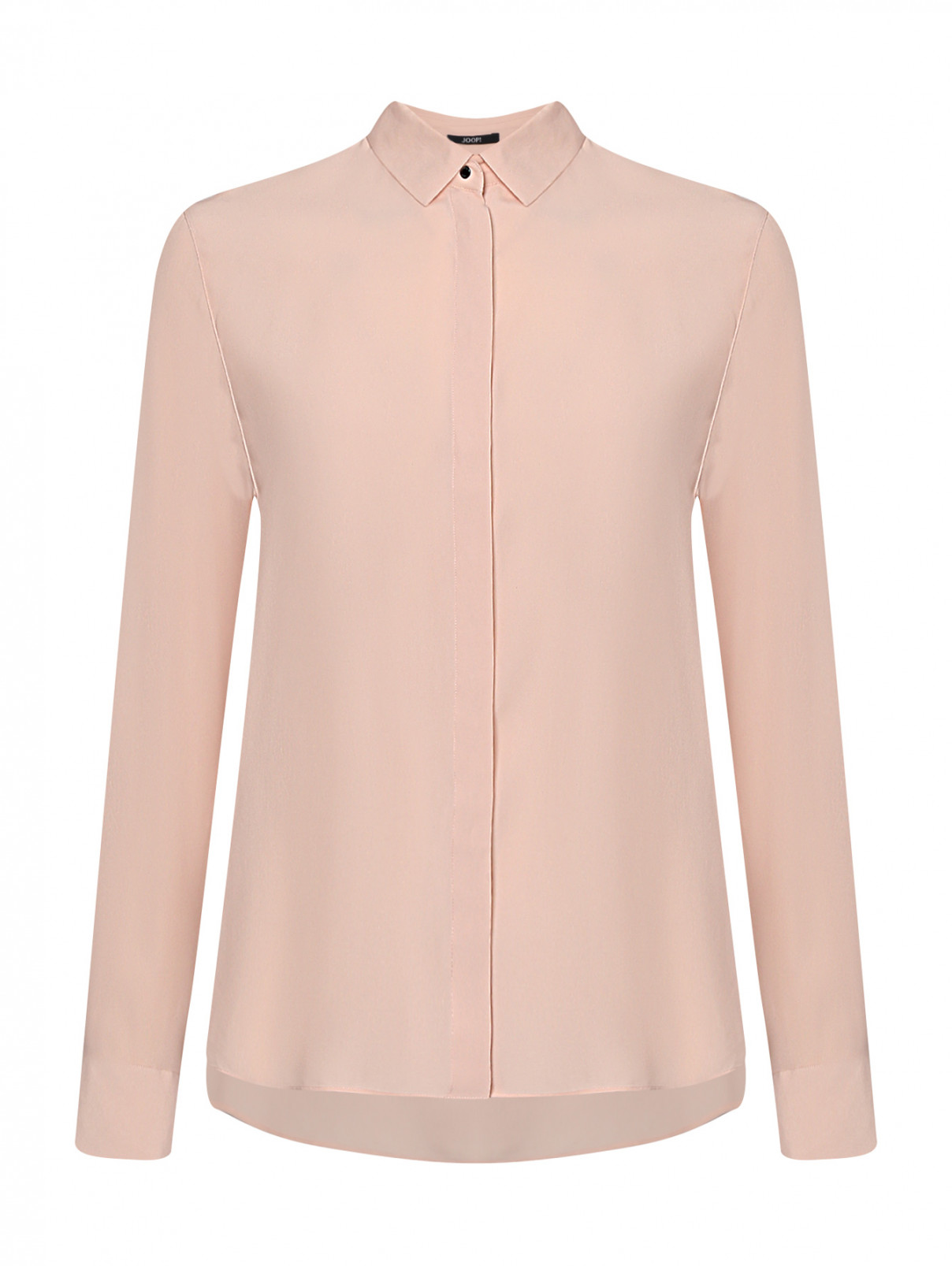 Блуза из смешанного шелка свободного кроя Joop  –  Общий вид  – Цвет:  Розовый