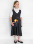 Платье на завышенной талии с декоративным бантиком Aletta Couture  –  Модель Общий вид
