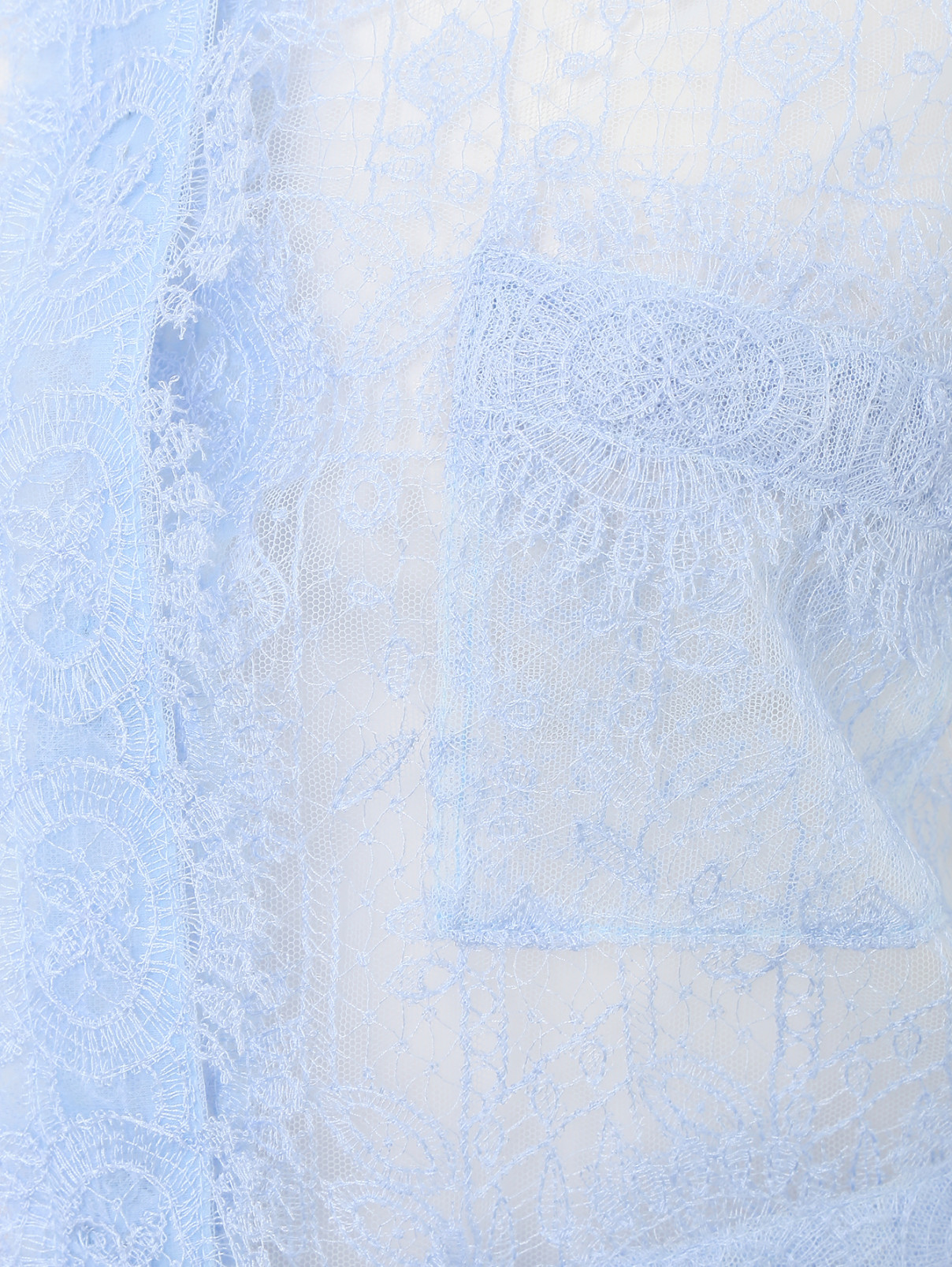 Куртка из кружева Ermanno Scervino  –  Деталь  – Цвет:  Синий