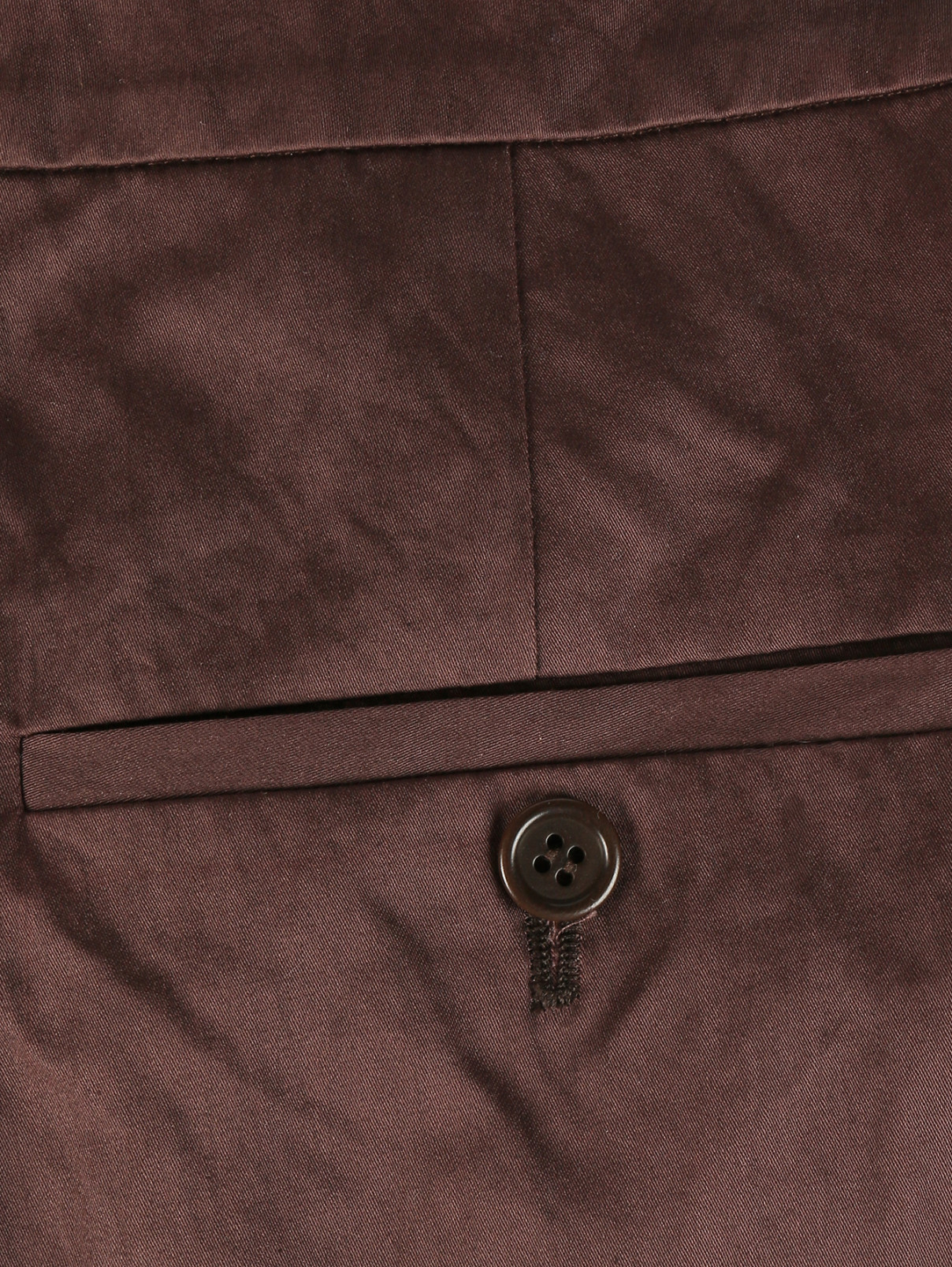 Длинные шорты из хлопка Alena Akhmadullina  –  Деталь  – Цвет:  Коричневый