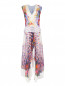 Шелковое платье-макси с цветочным узором Alberta Ferretti  –  Общий вид