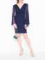 Платье из шелка с V-образным вырезом Luisa Spagnoli  –  МодельОбщийВид