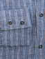 Рубашка изо льна с узором Brunello Cucinelli  –  Деталь1