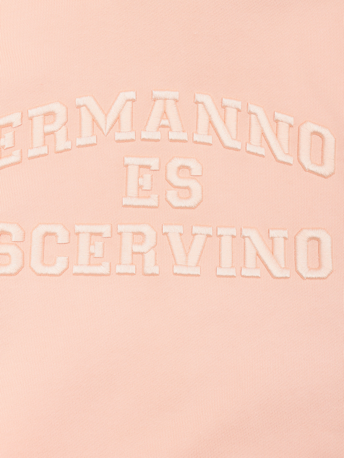 Толстовка из хлопка с вышивкой Ermanno Scervino  –  Деталь1  – Цвет:  Розовый