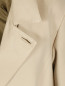 Пальто из шерсти с кожаным жилетом в комплекте Marina Rinaldi  –  Деталь