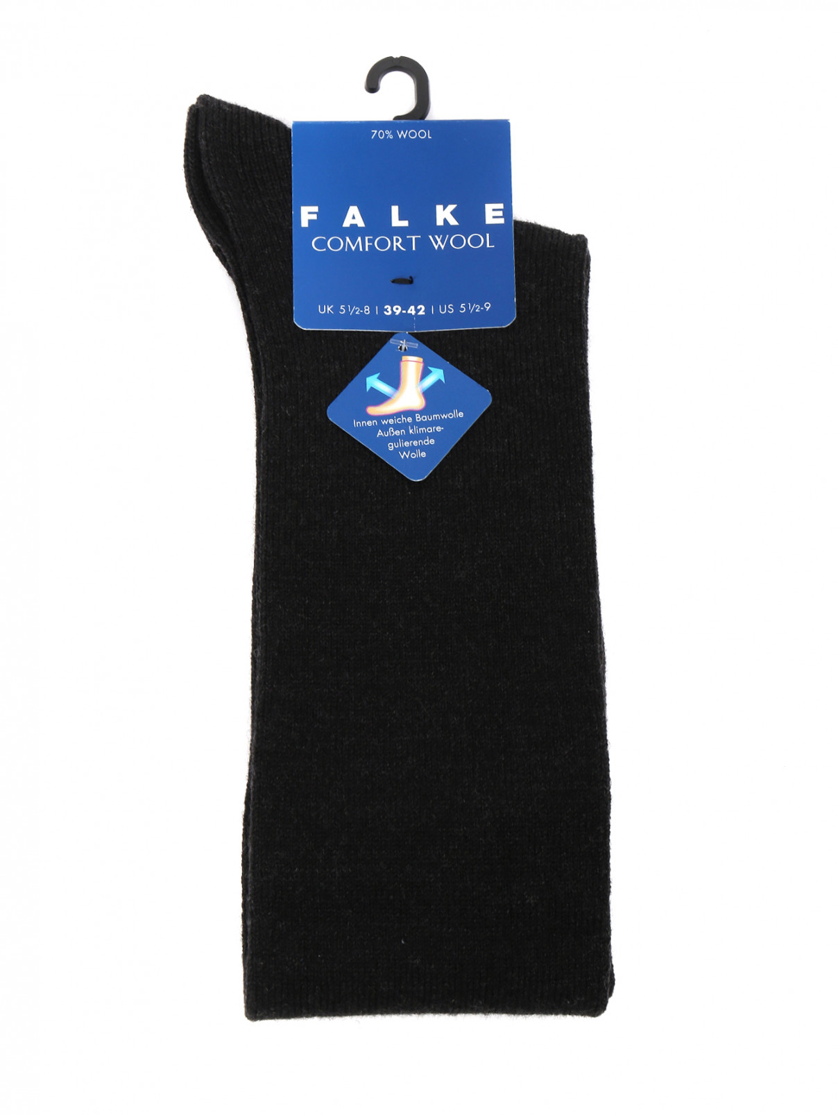 Носки из хлопка и шерсти Falke  –  Общий вид  – Цвет:  Черный