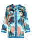 Блуза свободного кроя с узором Marina Rinaldi  –  Общий вид