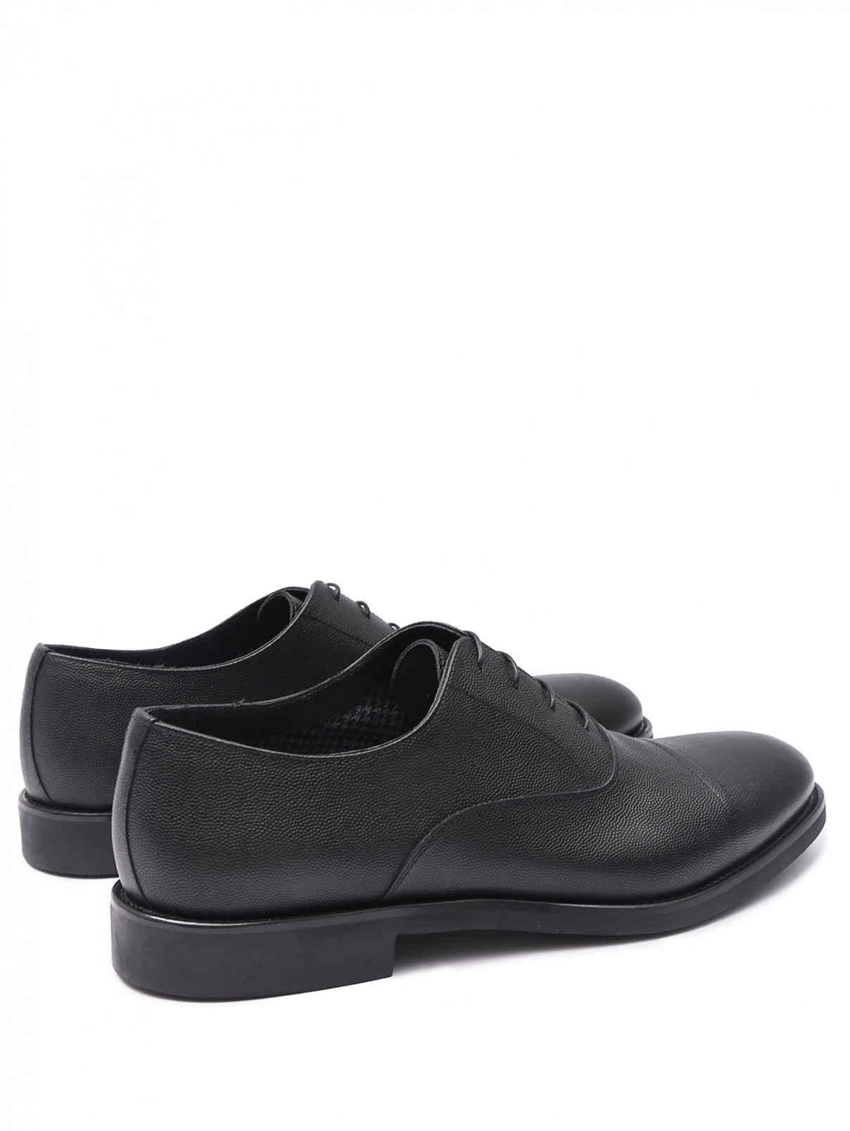 Туфли из кожи на шнурках Moreschi  –  Обтравка2  – Цвет:  Черный