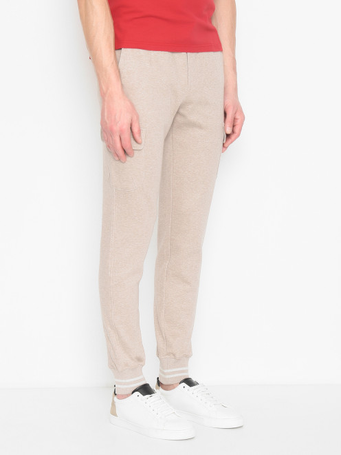 Трикотажные брюки из хлопка с карманами Capobianco - МодельВерхНиз