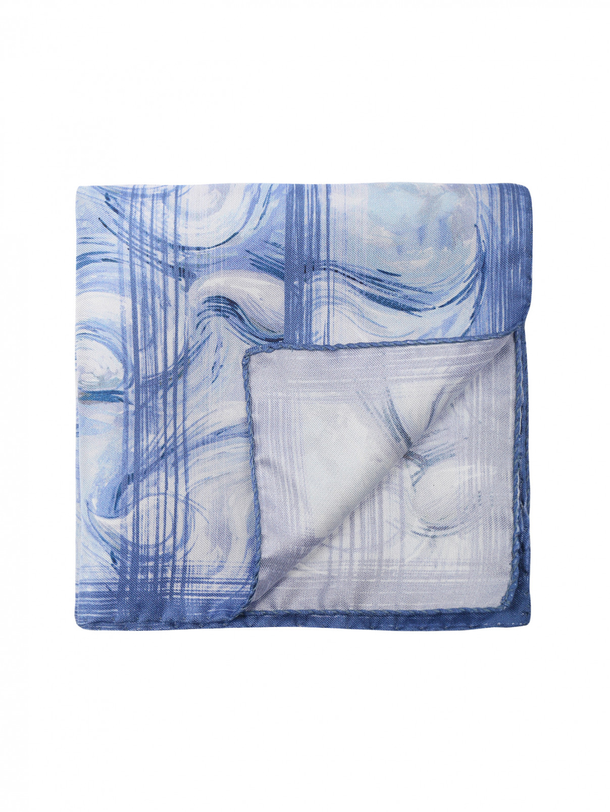 Карманный платок из шелка с узором Eton  –  Общий вид  – Цвет:  Узор