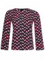 Блуза из вискозы с узором Max&Co  –  Общий вид