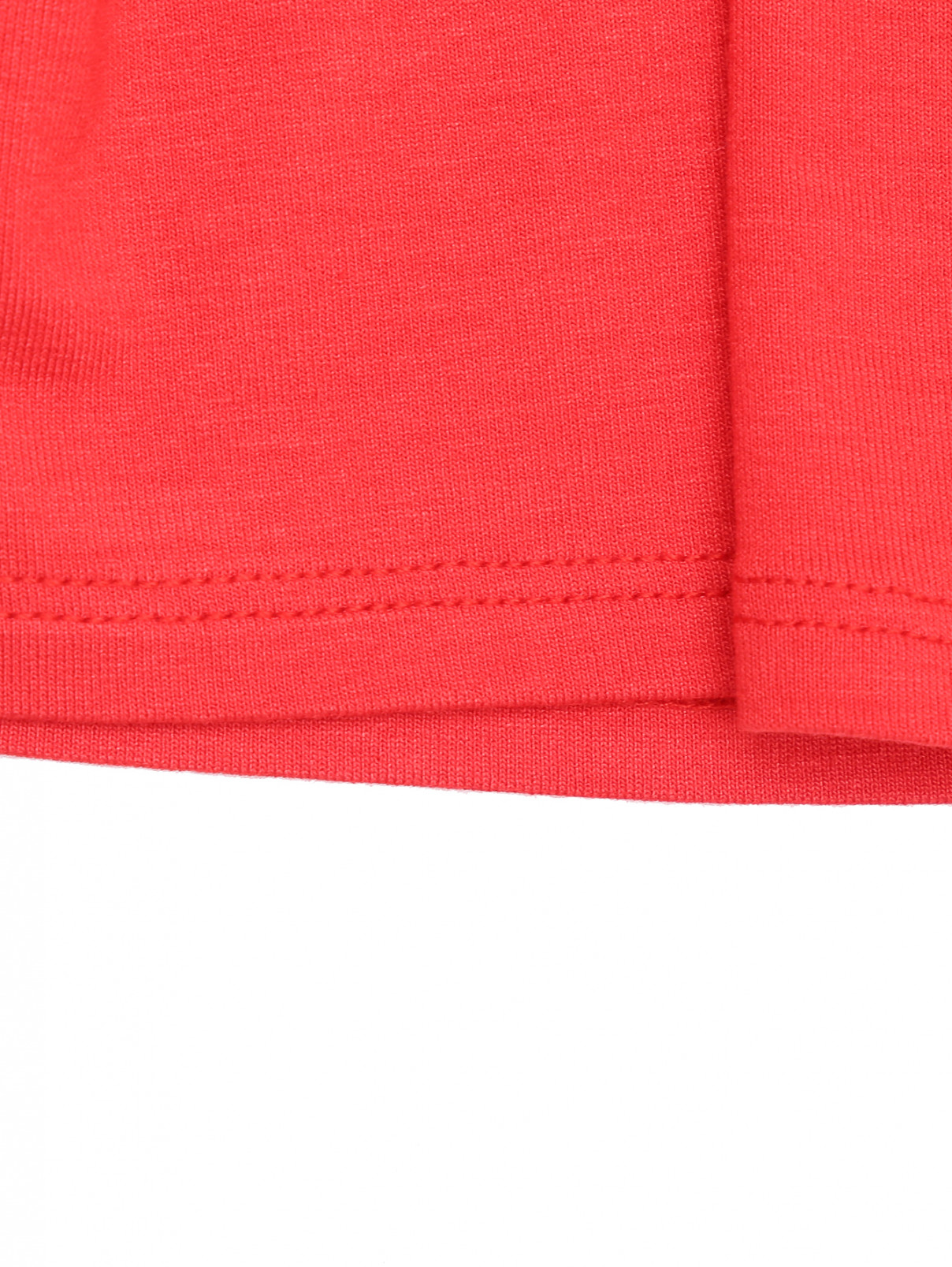 Платье из трикотажа с коротким рукавом DIXIE  –  Деталь  – Цвет:  Красный