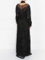 Платье-макси из смешанного шелка с узором Alberta Ferretti  –  Модель Верх-Низ1