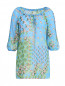 Блуза из вискозы с цветочным узором Femme by Michele R.  –  Общий вид