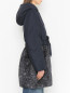 Комбинированная куртка с поясом Versace Collection  –  МодельВерхНиз2