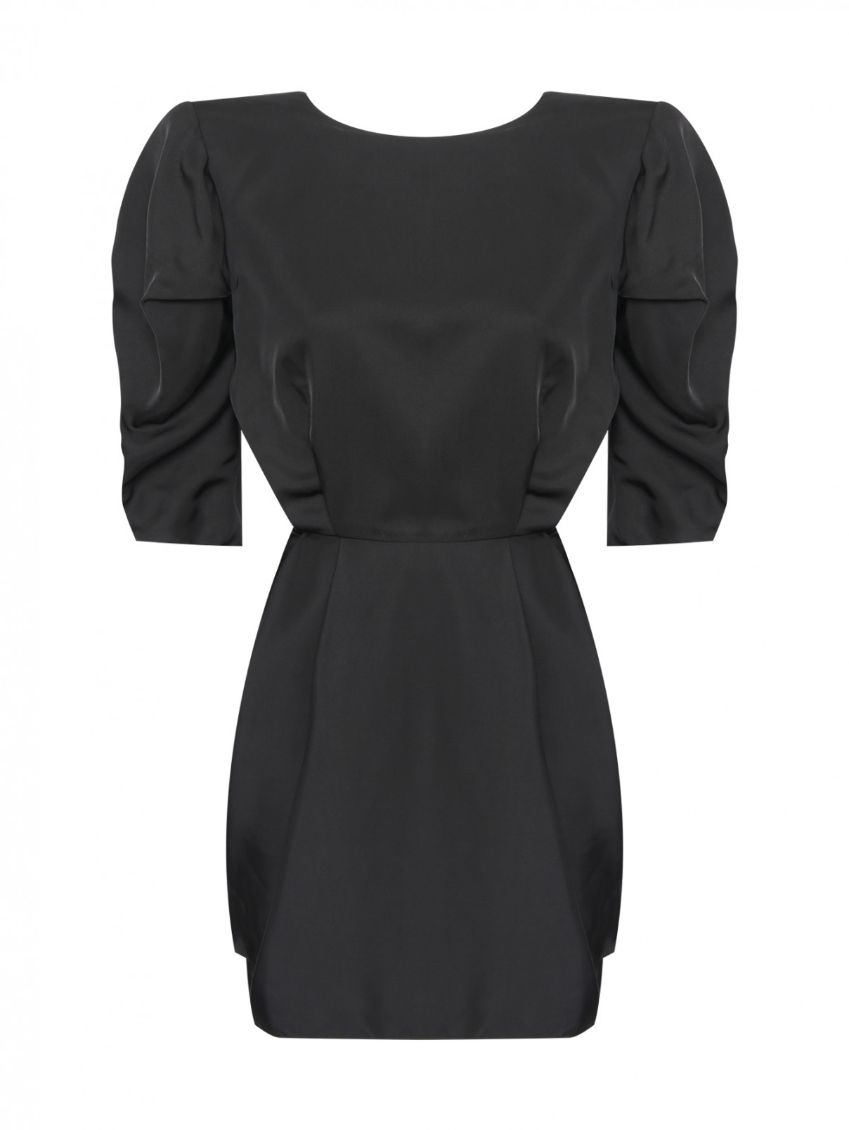 Платье с вырезом на спине ALEXANDRE VAUTHIER  –  Общий вид  – Цвет:  Черный