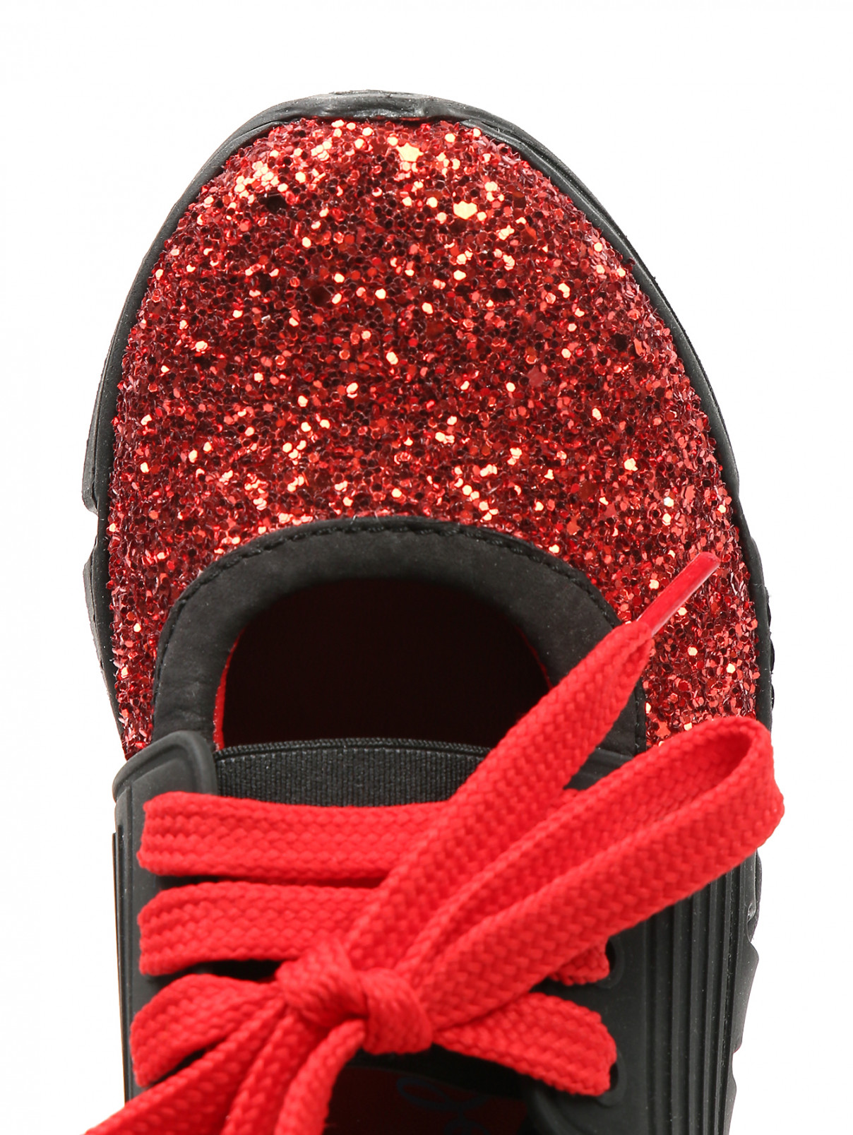 Кроссовки с контрастной встакой MiMiSol  –  Обтравка3  – Цвет:  Красный