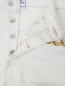 Джинсы-бойфренды декорированные искусственным жемчугом Forte Dei Marmi Couture  –  Деталь1