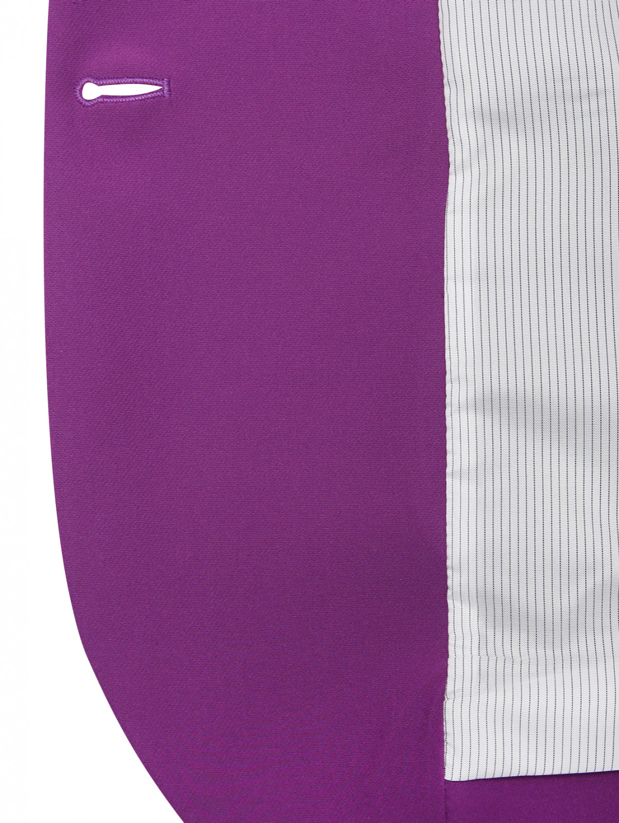 Однобортный жакет с вышивкой Ermanno Firenze  –  Деталь2  – Цвет:  Фиолетовый