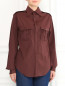 Рубашка из хлопка с нагрудными карманами Jean Paul Gaultier  –  Модель Верх-Низ