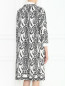 Пальто из смесового хлопка с узором Giambattista Valli  –  Модель Верх-Низ1