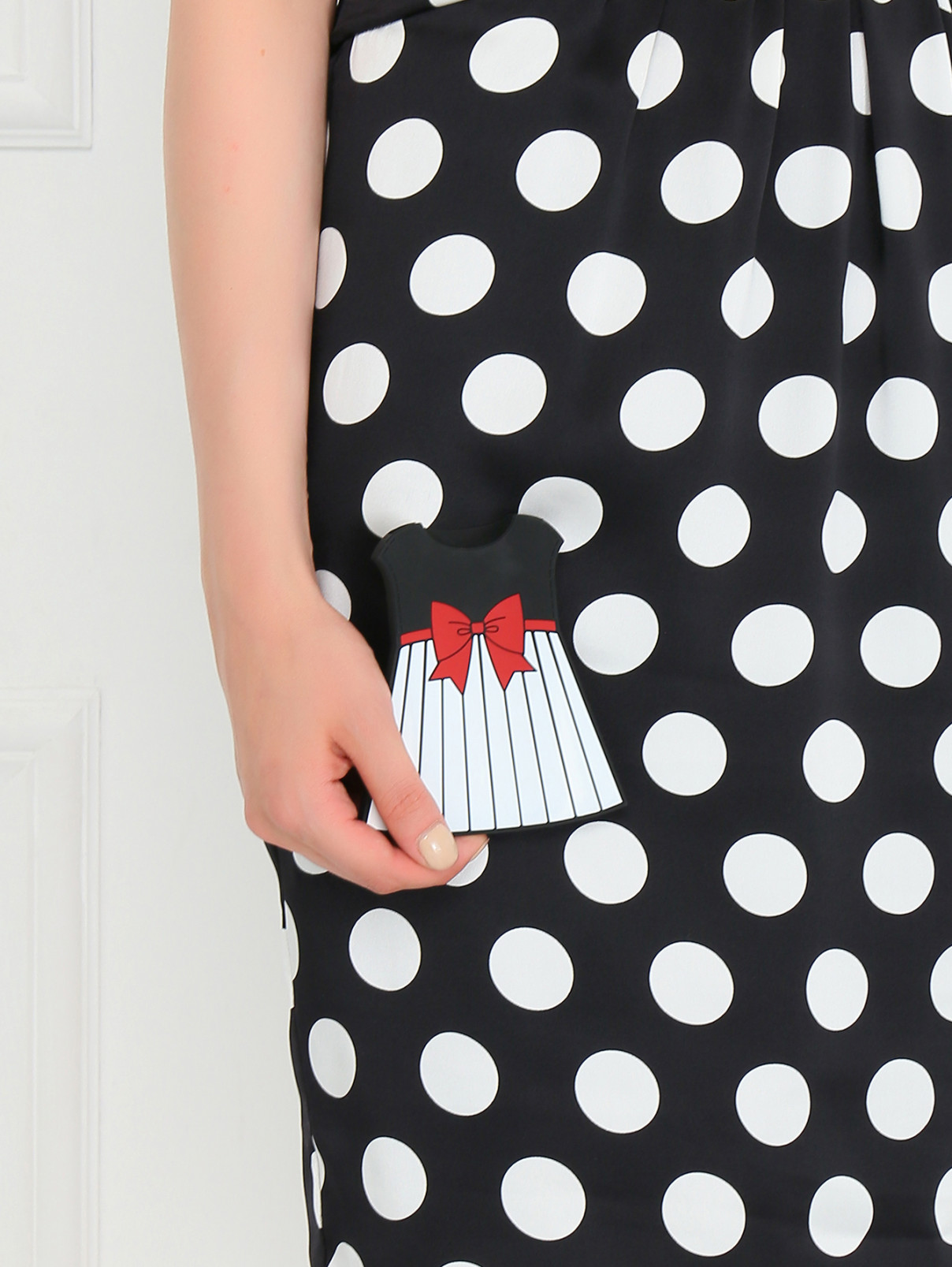Чехол для IPhone 4 Moschino  –  Модель Верх-Низ  – Цвет:  Узор