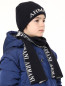 Шапка с принтом в комплекте с шарфом Armani Junior  –  Модель Общий вид