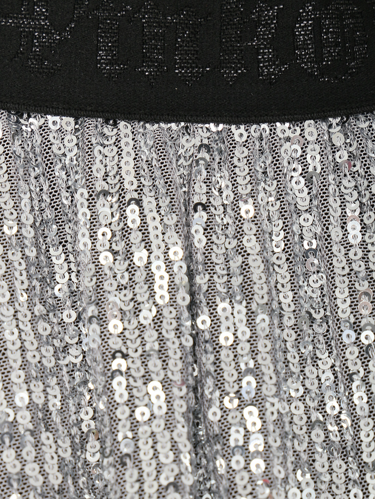 Мини-юбка с пайетками PINKO  –  Деталь  – Цвет:  Серый