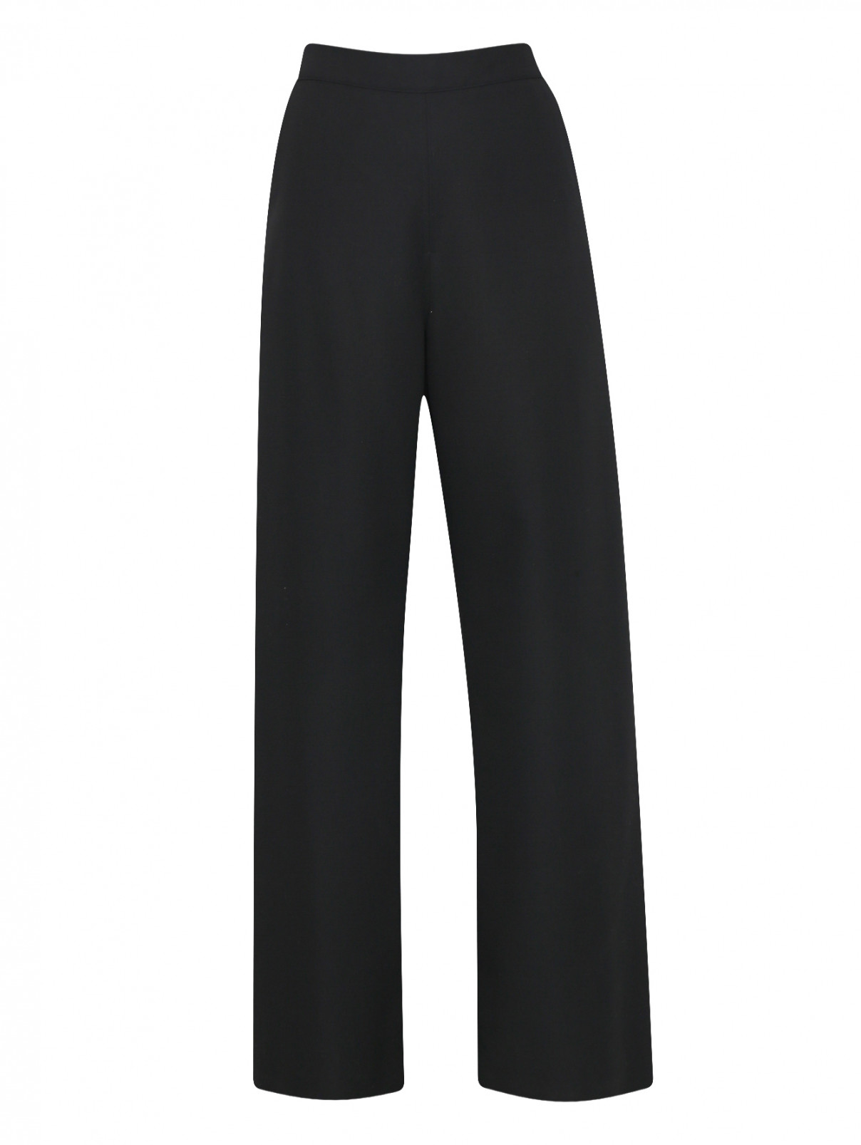 Широкие брюки из шерсти с карманами Marni  –  Общий вид  – Цвет:  Черный