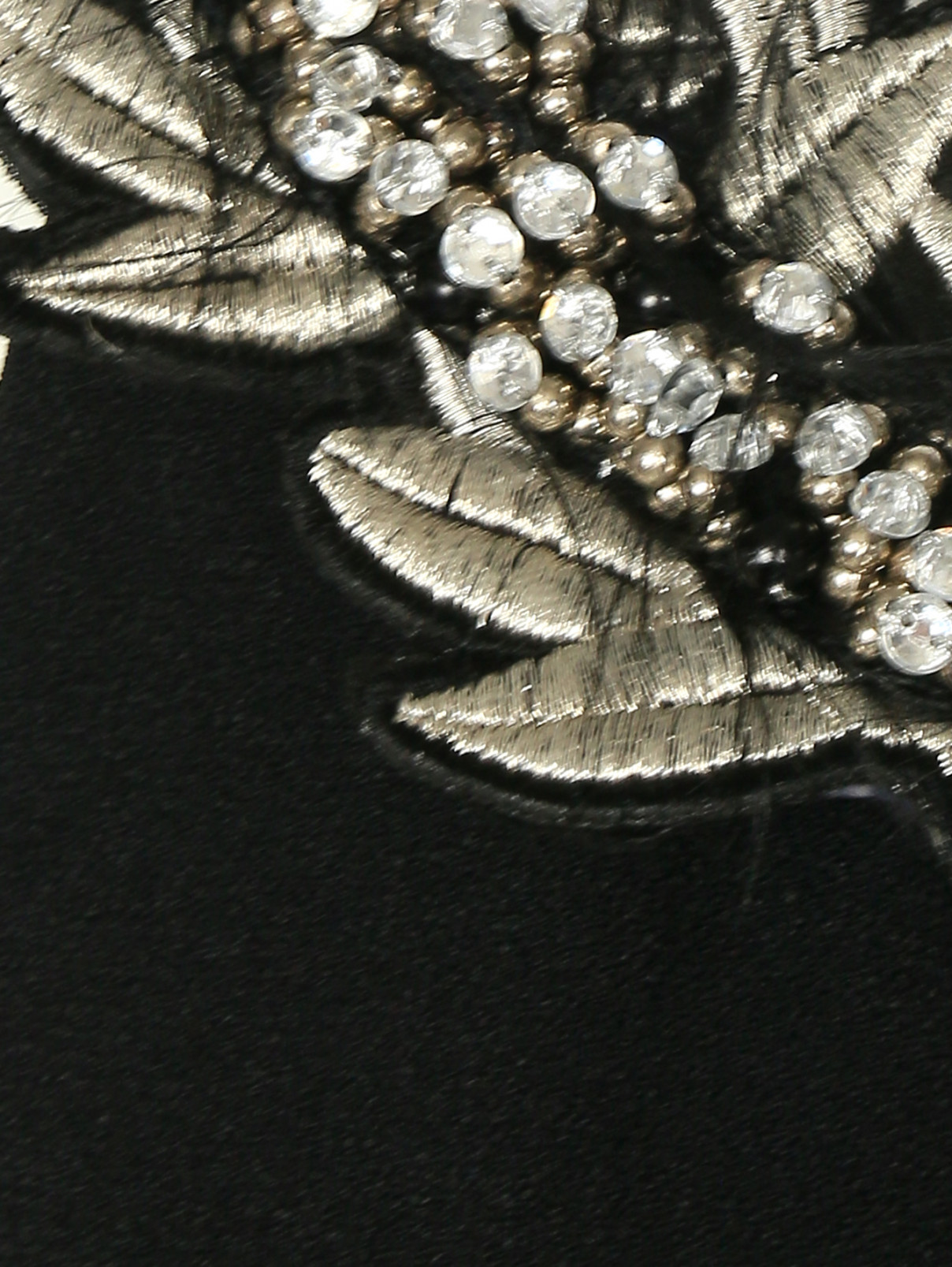 Платье-мини без рукавов с декоративным воротником JO NO FUI  –  Деталь  – Цвет:  Черный