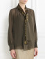 Блуза из шелка декорированная пайетками Dorothee Schumacher  –  МодельВерхНиз