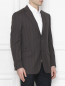 Пиджак однобортный из шерсти с узором "полоска" Etro  –  МодельВерхНиз