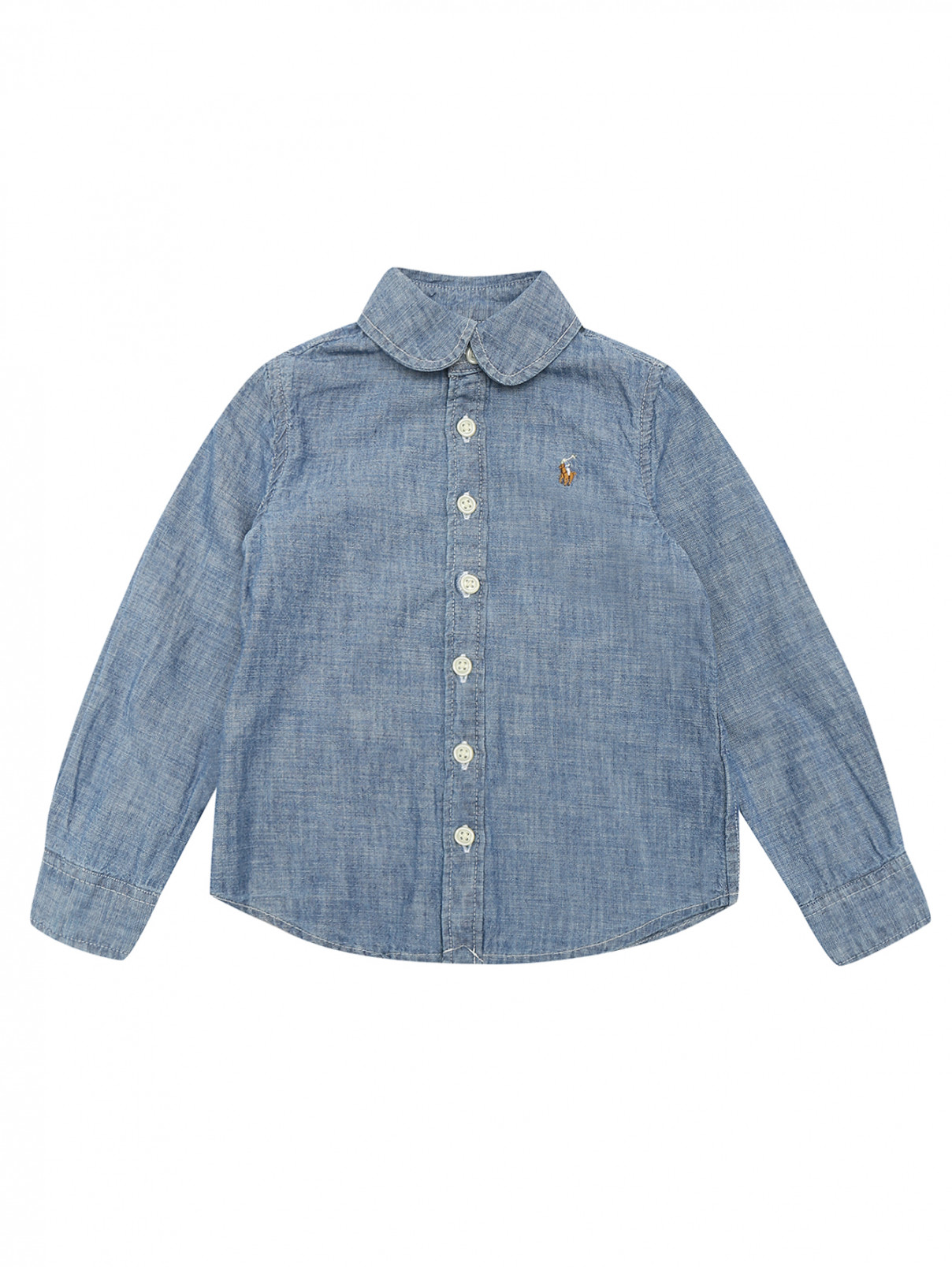 Блуза из денима Ralph Lauren  –  Общий вид  – Цвет:  Синий