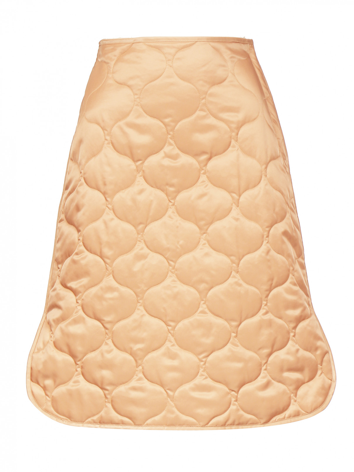 Стеганая юбка-мини Sonia Rykiel  –  Общий вид  – Цвет:  Розовый
