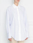 Блуза из хлопка свободного кроя с узором "полоска" Sonia Rykiel  –  МодельВерхНиз
