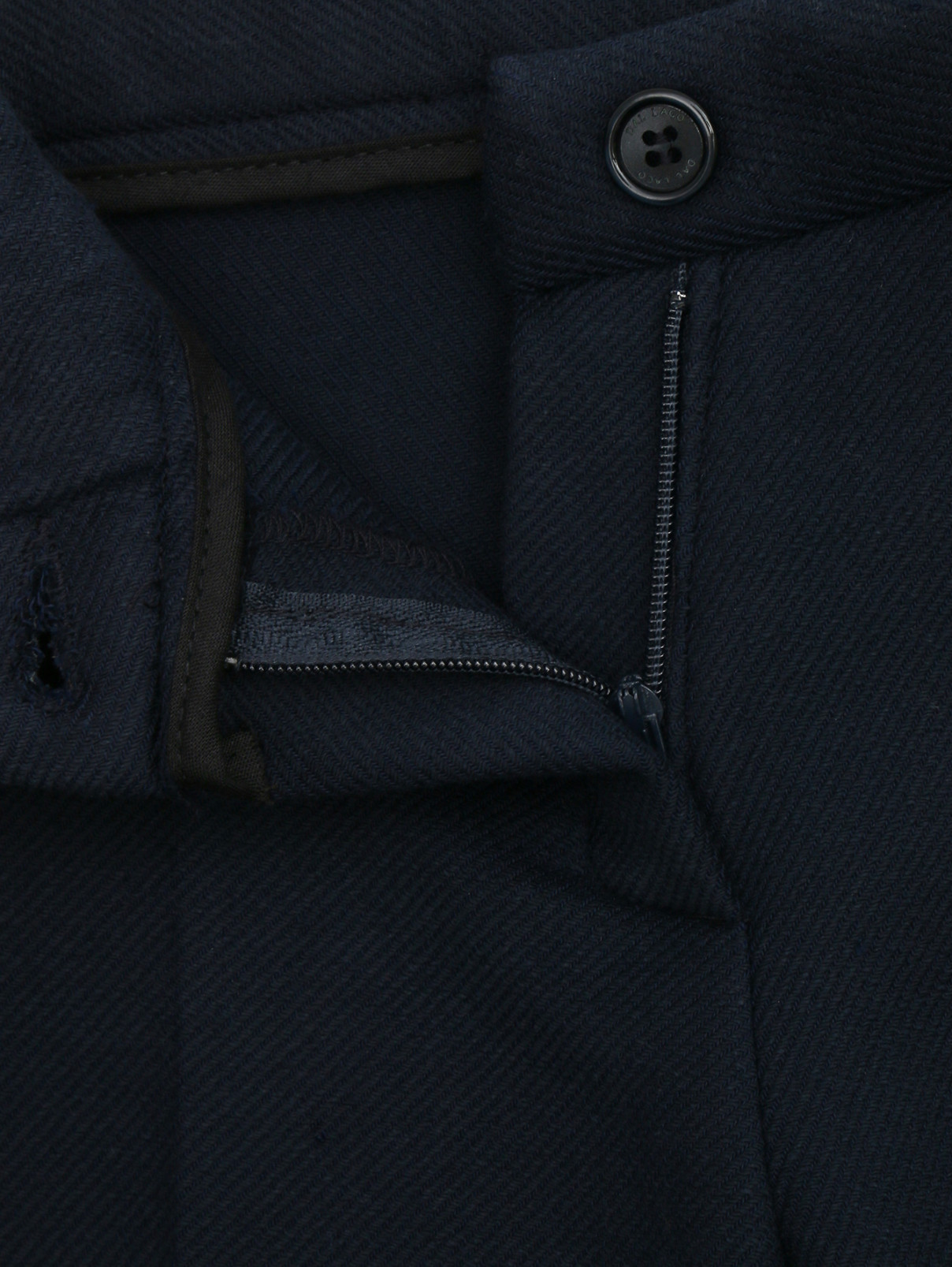Брюки прямого кроя с карманами Dal Lago  –  Деталь  – Цвет:  Синий