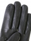Перчатки из кожи с контрастной вставкой Kenzo  –  Деталь1