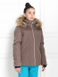 Утепленная куртка с меховым капюшоном Poivre Blanc  –  МодельВерхНиз