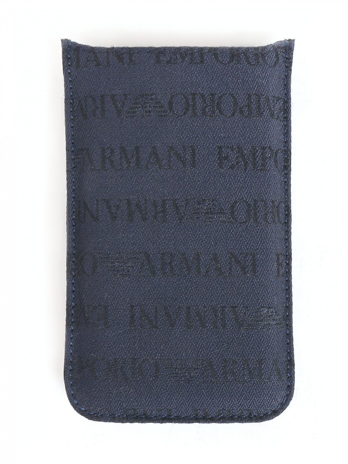 чехол для iphone c узором Emporio Armani  –  Общий вид  – Цвет:  Синий