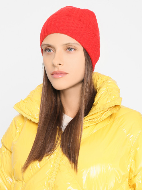 Шапка из кашемира фактурной вязки Weekend Max Mara - МодельОбщийВид