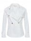 Блуза из хлопка и шелка с двубортной застежкой Max Mara  –  Общий вид